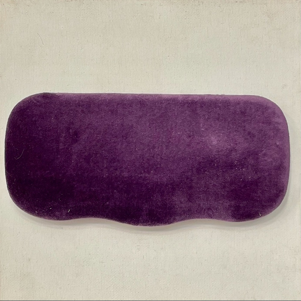 Gucci hardshell velvet sunglass case purple/green